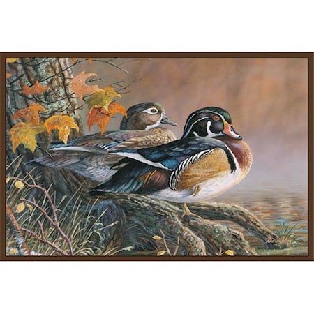 Associated Weavers Custom Printed Rugs WOOD DUCKS Wood Ducks Wildlife Rug WOOD DUCKS